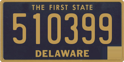 DE license plate 510399