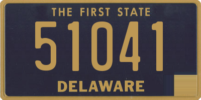 DE license plate 51041