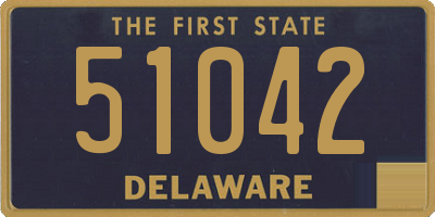 DE license plate 51042