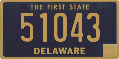 DE license plate 51043