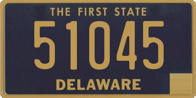 DE license plate 51045