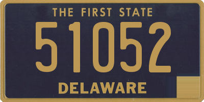 DE license plate 51052