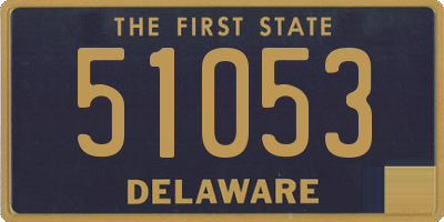 DE license plate 51053