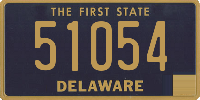 DE license plate 51054