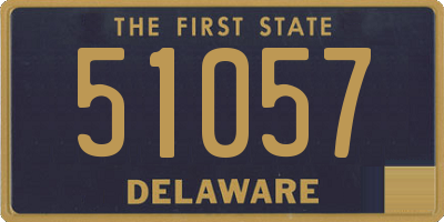 DE license plate 51057