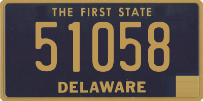 DE license plate 51058