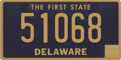DE license plate 51068