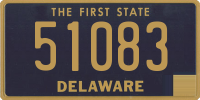 DE license plate 51083