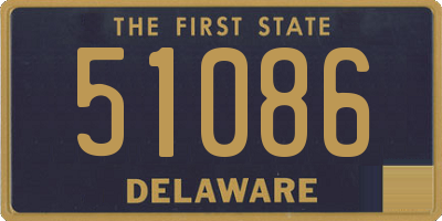 DE license plate 51086