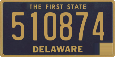 DE license plate 510874