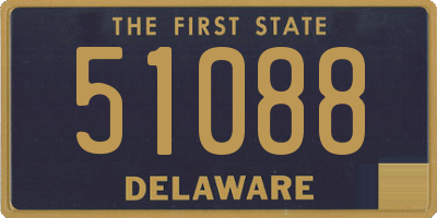 DE license plate 51088