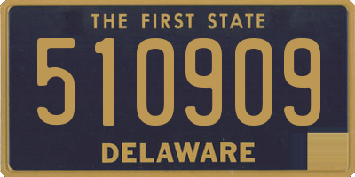 DE license plate 510909