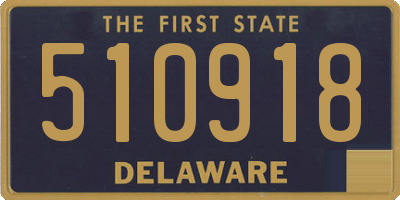 DE license plate 510918