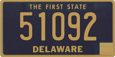 DE license plate 51092