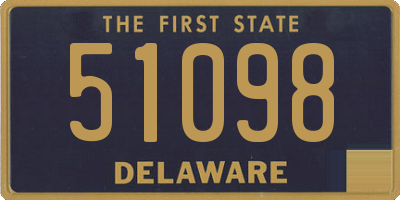 DE license plate 51098