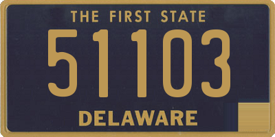 DE license plate 51103