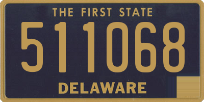 DE license plate 511068