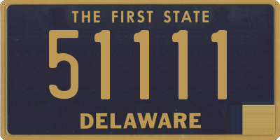 DE license plate 51111