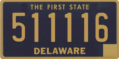 DE license plate 511116