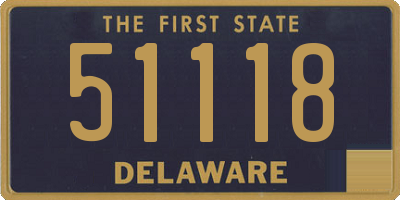 DE license plate 51118