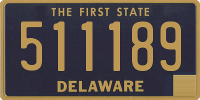 DE license plate 511189