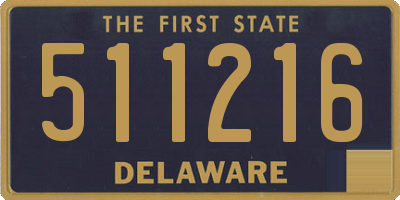 DE license plate 511216