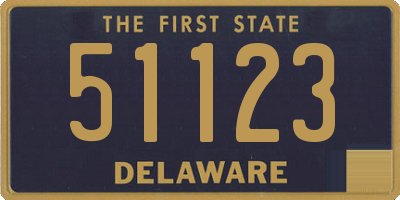 DE license plate 51123