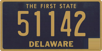 DE license plate 51142