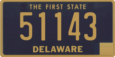 DE license plate 51143