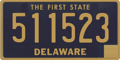 DE license plate 511523