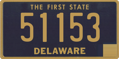 DE license plate 51153