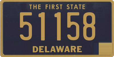 DE license plate 51158