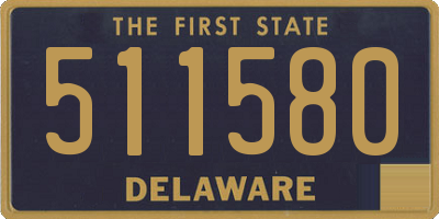 DE license plate 511580