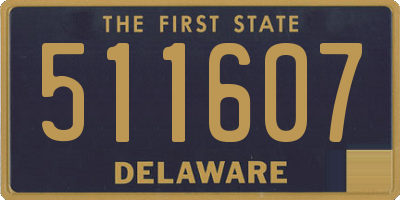 DE license plate 511607