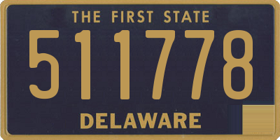 DE license plate 511778