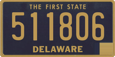 DE license plate 511806