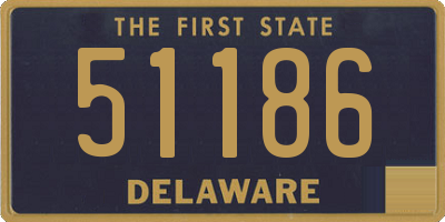 DE license plate 51186