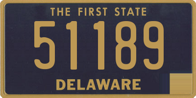 DE license plate 51189