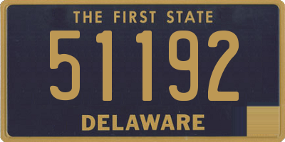 DE license plate 51192