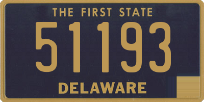 DE license plate 51193