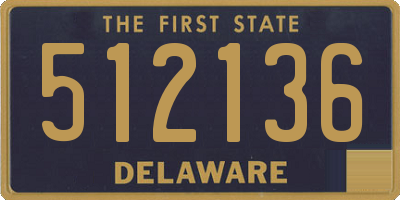 DE license plate 512136