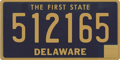 DE license plate 512165