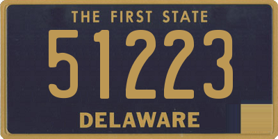 DE license plate 51223