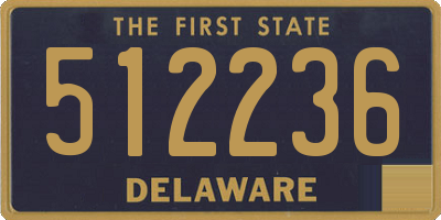 DE license plate 512236