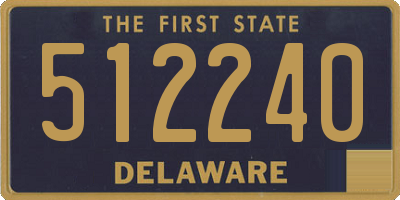 DE license plate 512240