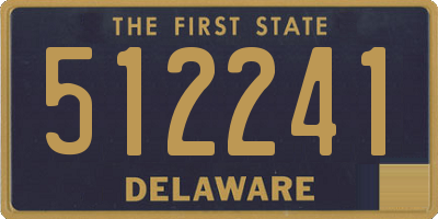 DE license plate 512241