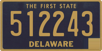 DE license plate 512243