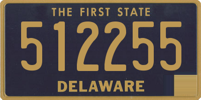 DE license plate 512255