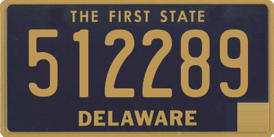 DE license plate 512289
