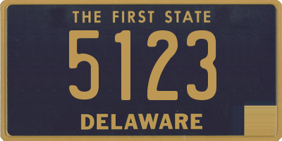DE license plate 5123